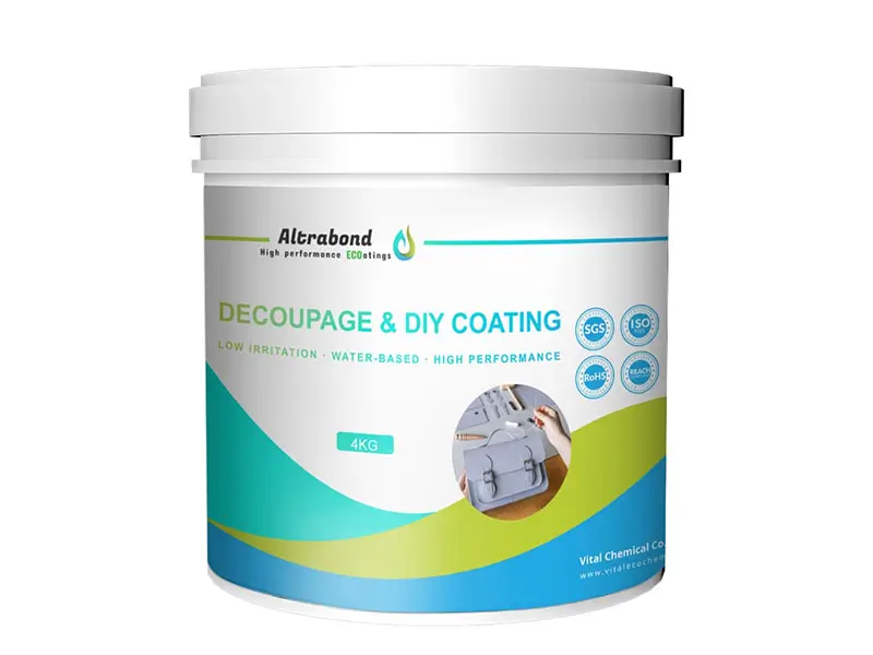Water-based decoupage coating